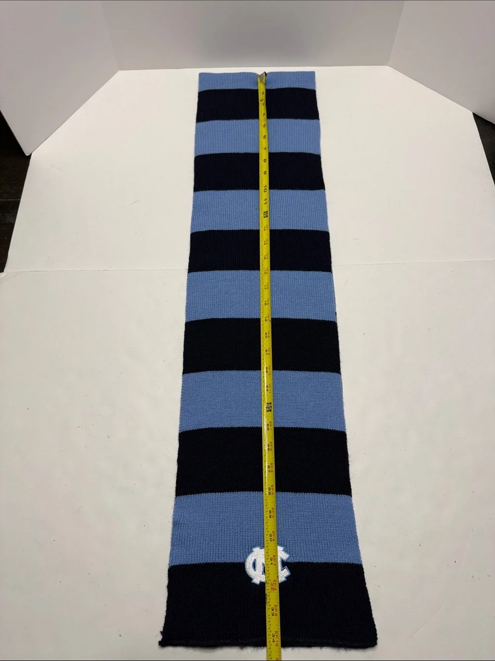 Top of the World North Carolina Tar Heels Light Blue and Navy Striped Scarf
